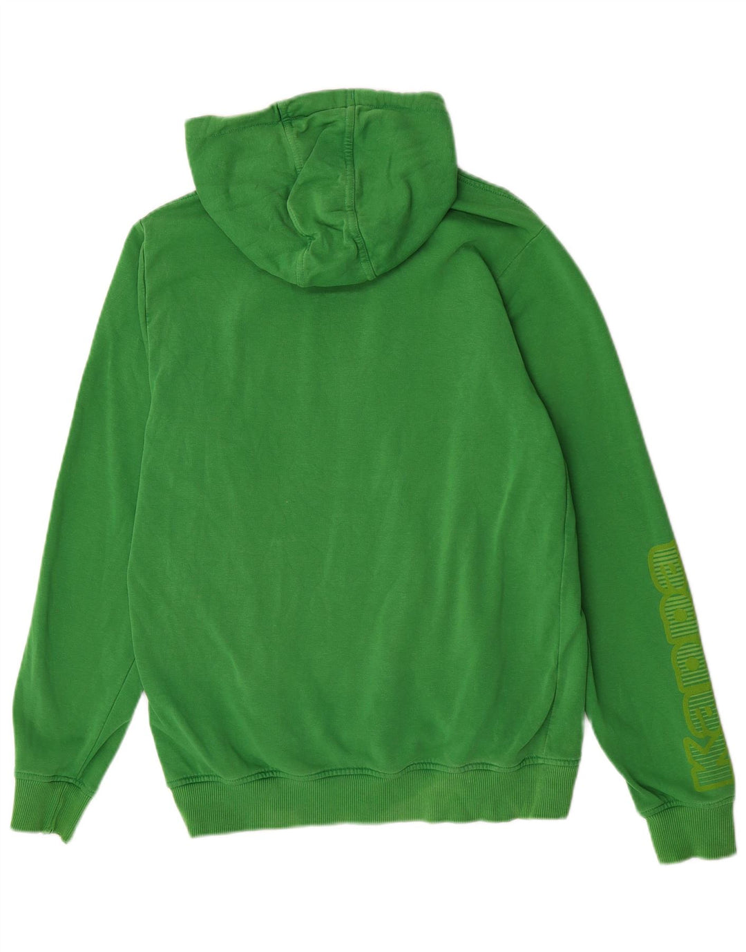 Kappa Hombre Sudadera Con Capucha Gráfica Jersey De Algodón Verde Medio