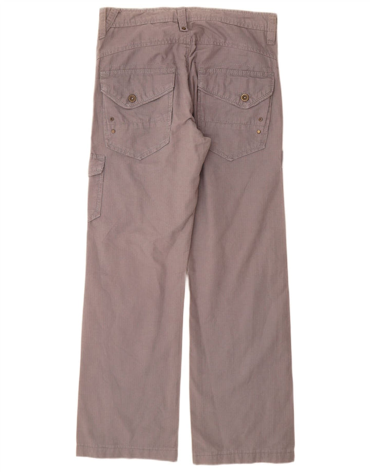 Zara Hombre Pantalones Cargo Rectos EU 40 Medium W31 L31 Gris