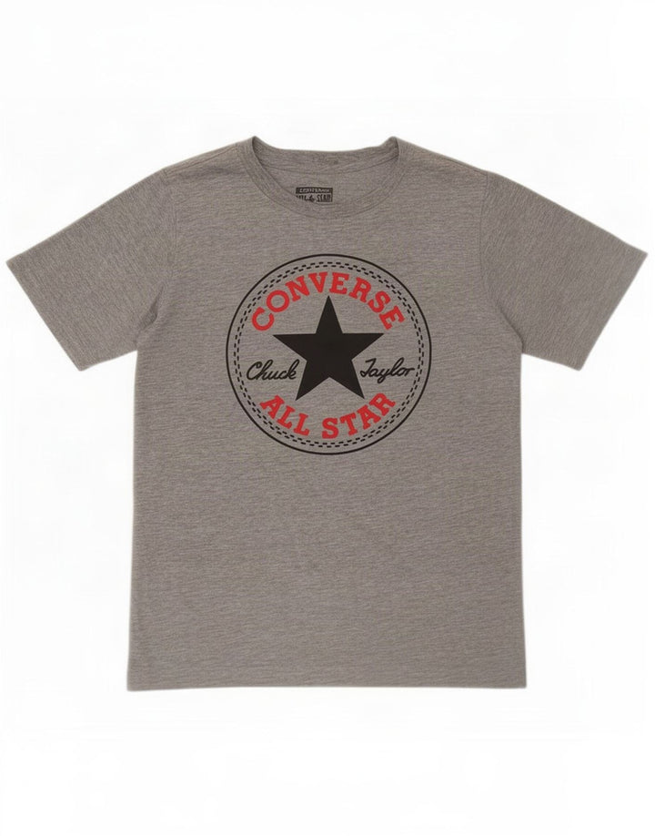 Converse Chuck Taylor Camiseta gráfica para niños 10-11 años Gris Medio