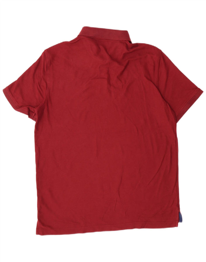 IZOD Polo para hombre de algodón burdeos grande