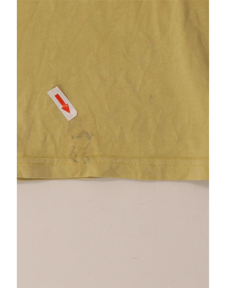 Camiseta Volcom Graphic para hombre, parte superior de algodón amarillo medio