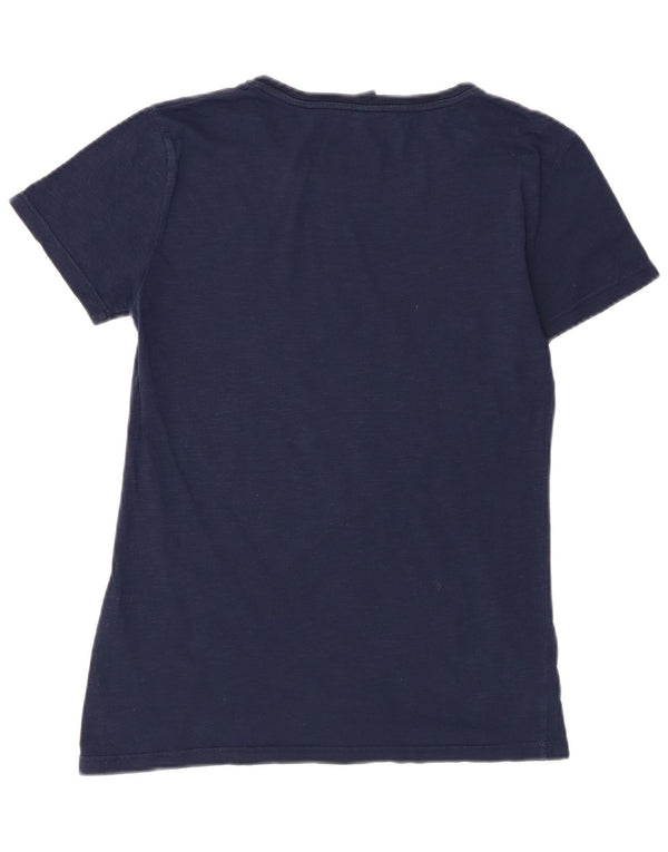 North Sails Camiseta para mujer Top UK 40 Medium Azul marino Algodón moteado