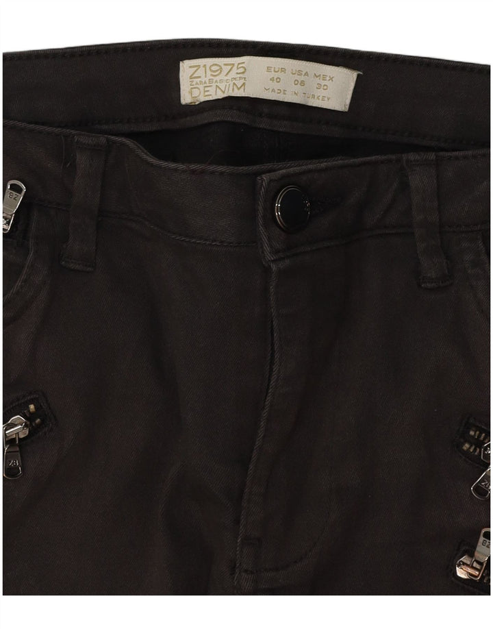 Zara Vaqueros Pitillo Mujer EU 40 Mediano W30 L29 Gris
