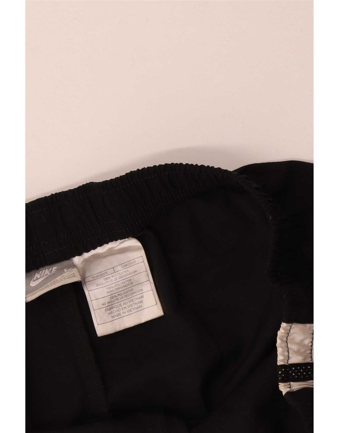 Nike Pantalones cortos deportivos para mujer US 12/14 Grande Negro Colorblock Poliéster