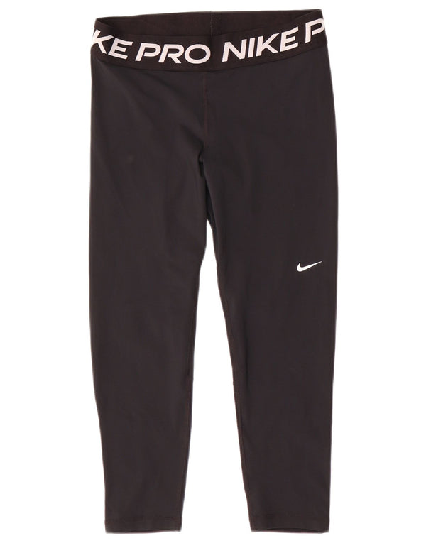 Nike - Leggings capri Dri Fit para mujer, talla M, poliéster negro