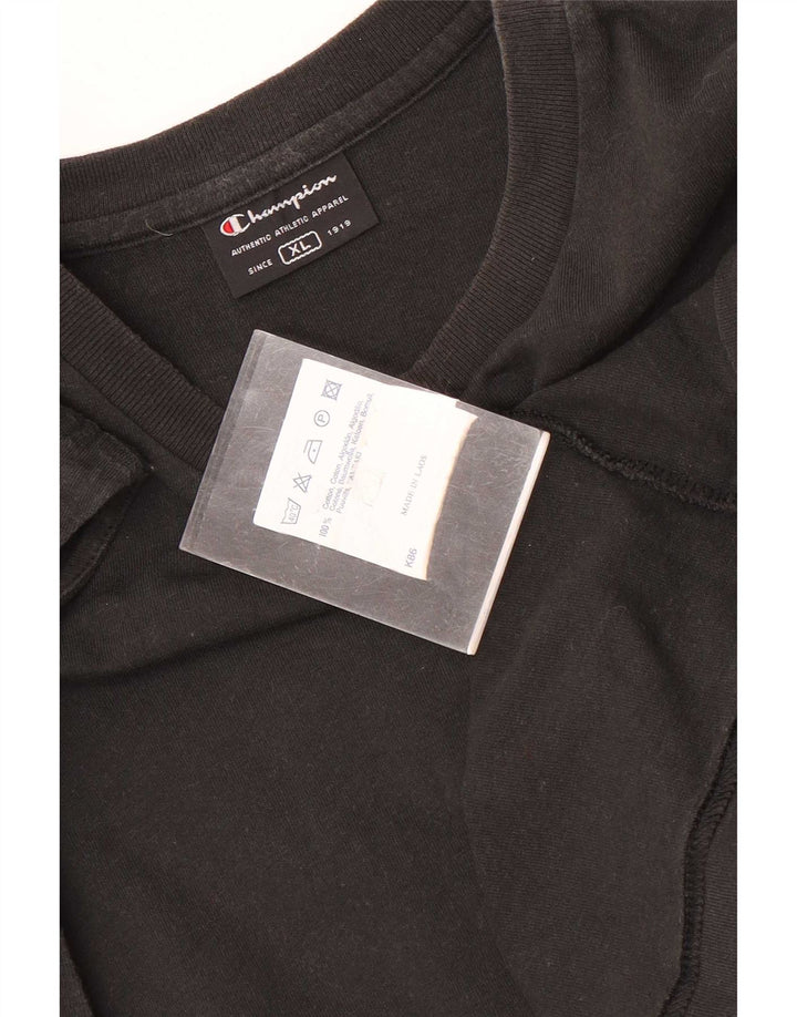 Champion Camiseta Sin Mangas Para Hombre XL Algodón Negro