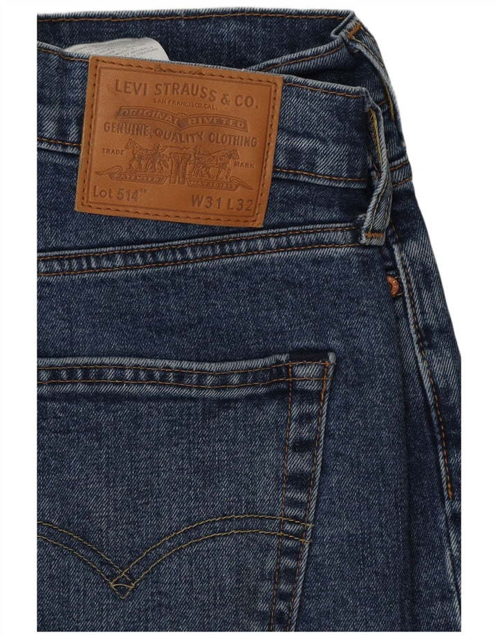 Levi's Hombre 514 Vaqueros Rectos W31 L32 Algodón Azul