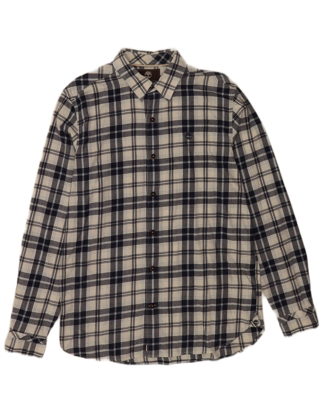 Timberland Camisa De Franela De Corte Regular Para Hombre Algodón A Cuadros Azul Medio