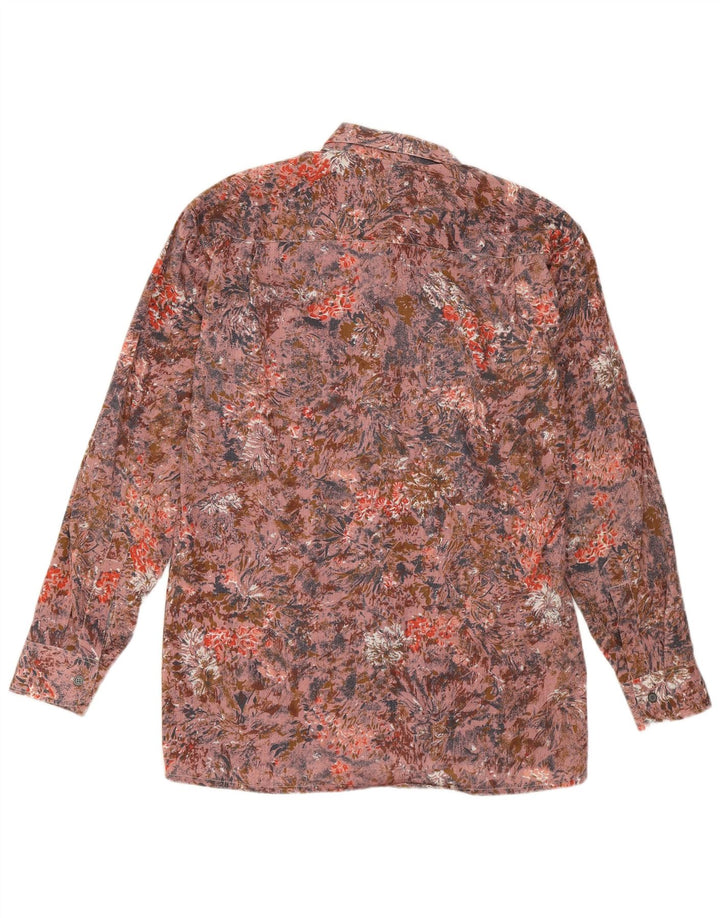 Saucatuck Camisa para hombre Talla 38 Mediana Rosa Floral