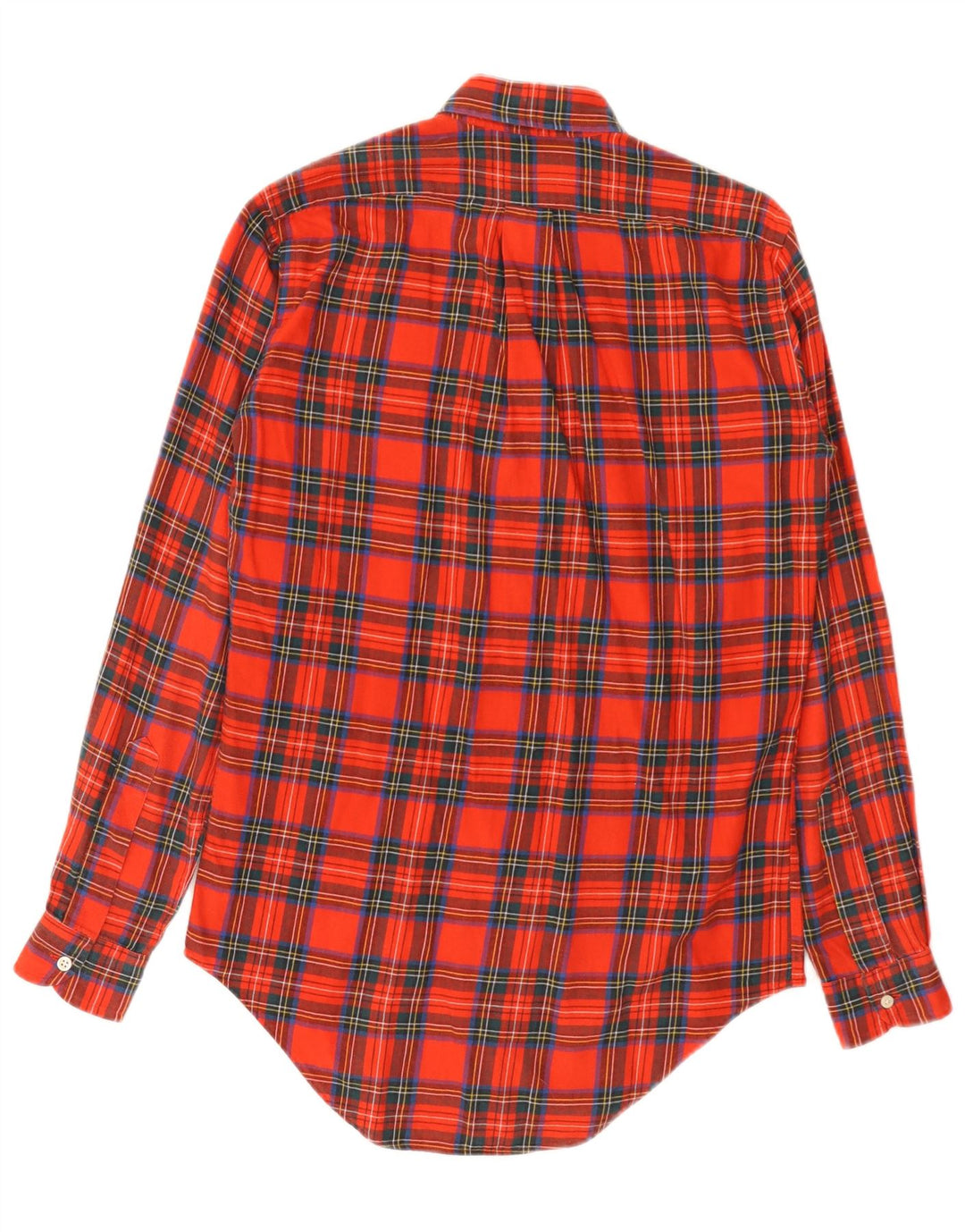 Alberto Aspesi Camisa De Franela Hombre XS Algodón Cuadros Rojos