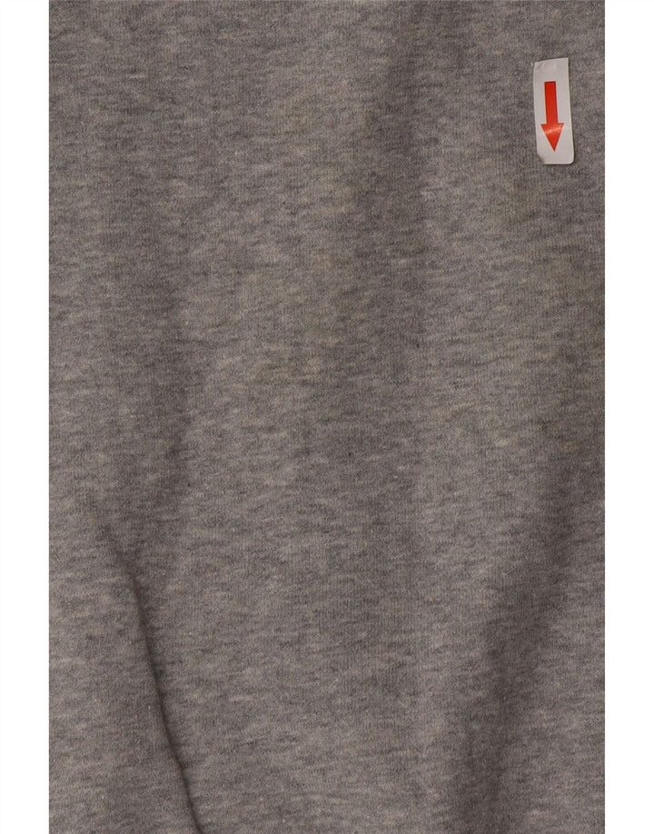 Nike Hombre Sudadera Con Capucha Gráfica Jersey De Algodón Gris Medio
