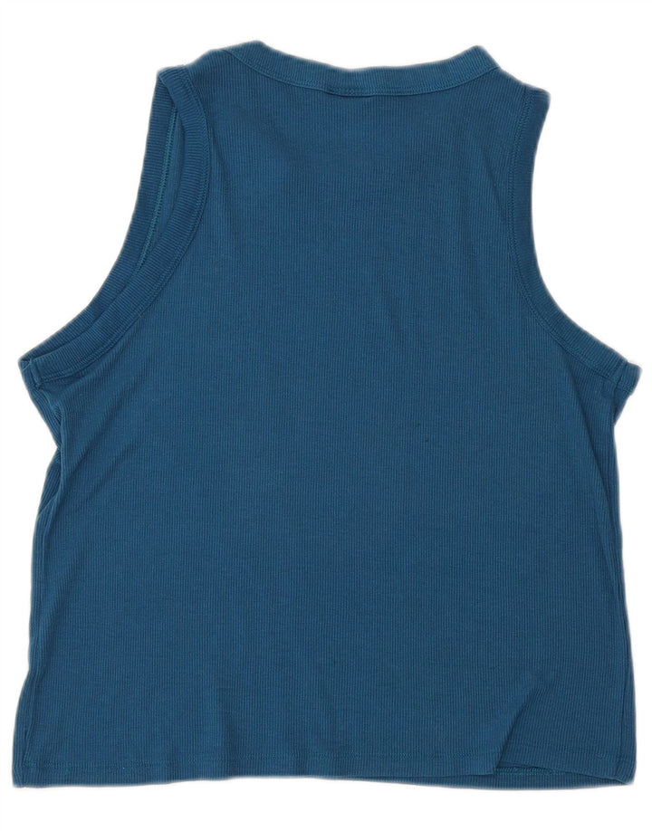 Champion Camiseta sin mangas gráfica para mujer UK 12 Poliéster azul medio