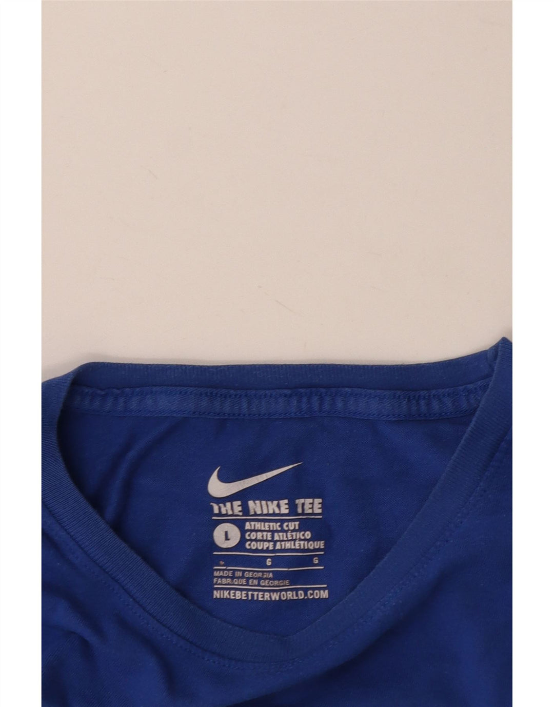 NIKE Camiseta gráfica de corte atlético para hombre, talla grande, azul