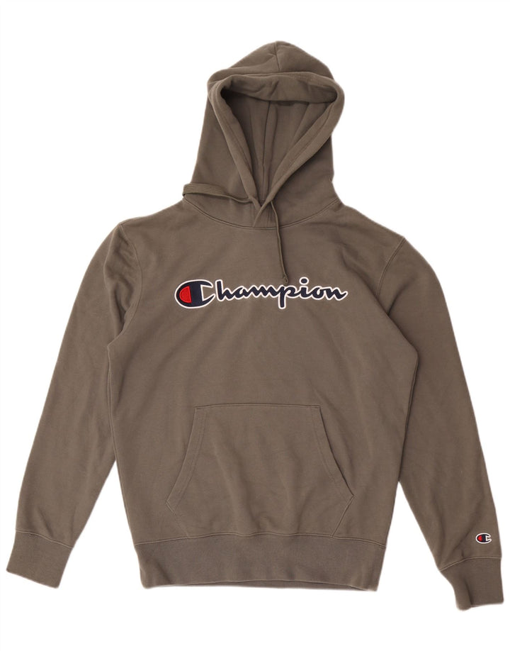 CHAMPION Jersey con capucha gráfica para hombre Algodón caqui medio