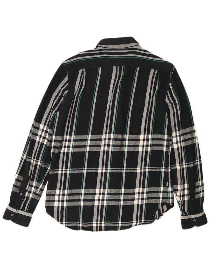 Levi's Hombre Camisa De Franela Slim Fit A Cuadros Azul Marino Medio