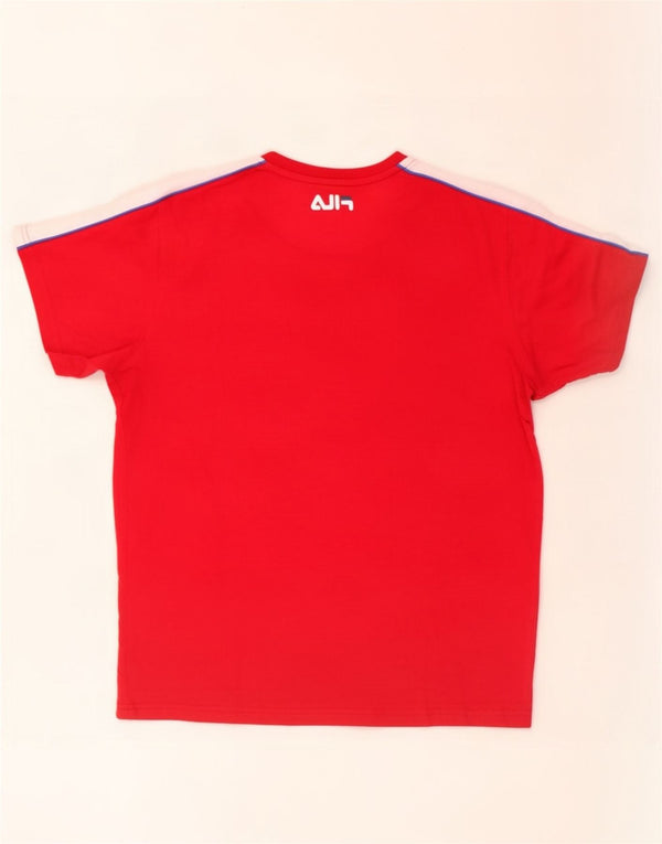 Fila Camiseta para hombre Top Small Red Colourblock