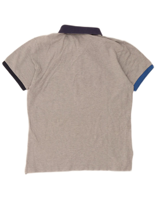 Polo North Sails para hombre de algodón con bloques de color gris grande