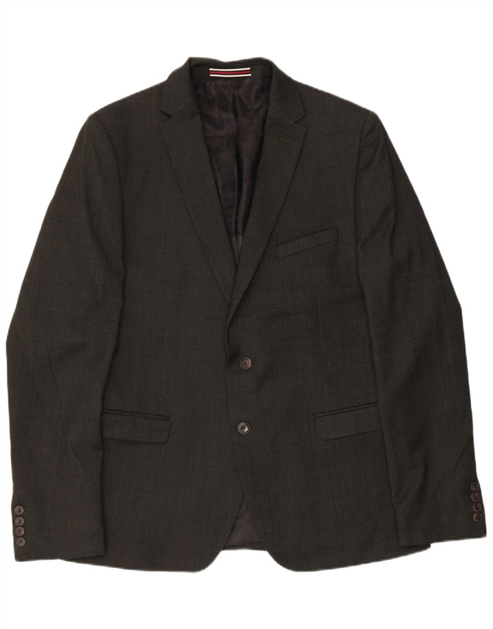 Ben Sherman Chaqueta tipo blazer de 2 botones para hombre IT 42 XL Lana negra