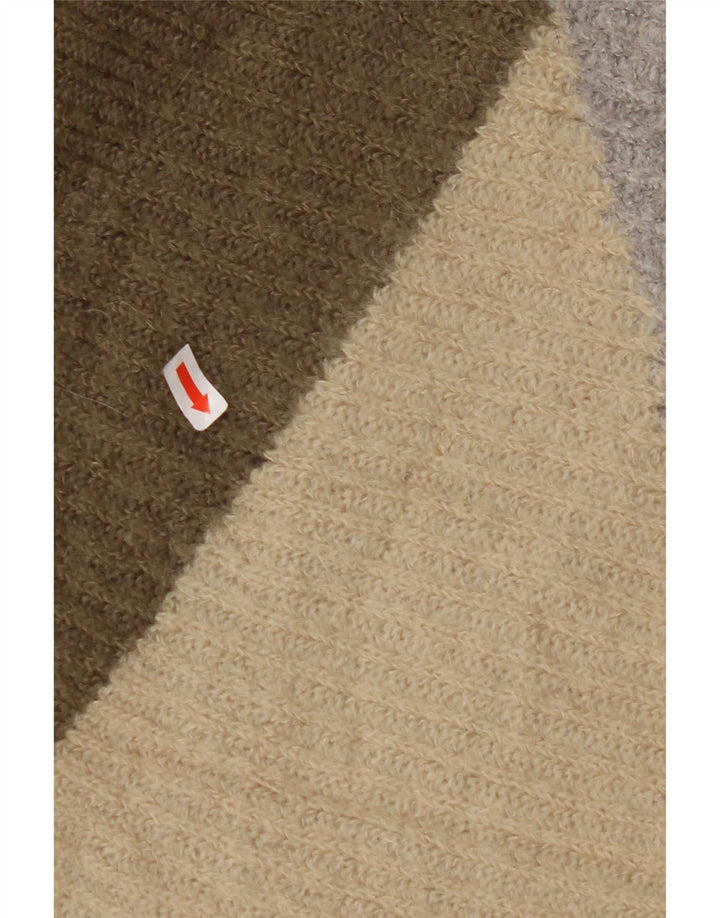 BENETTON Suéter tipo jersey con cuello barco para mujer UK 44 Mediano Multicolor