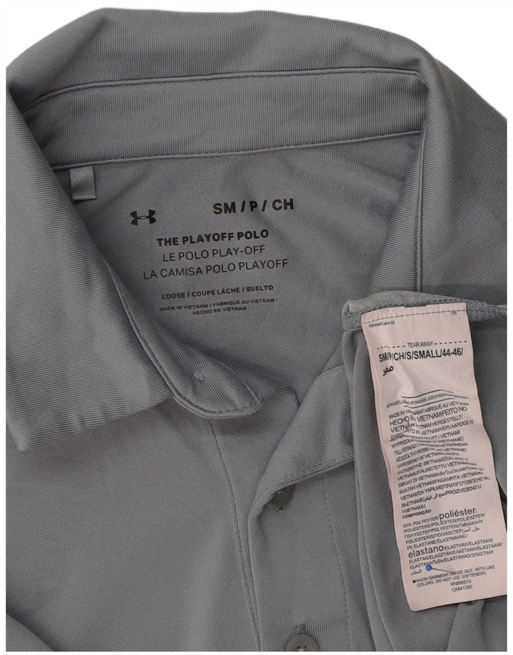 Polo Under Armour Hombre Pequeño Poliéster Color Block Gris