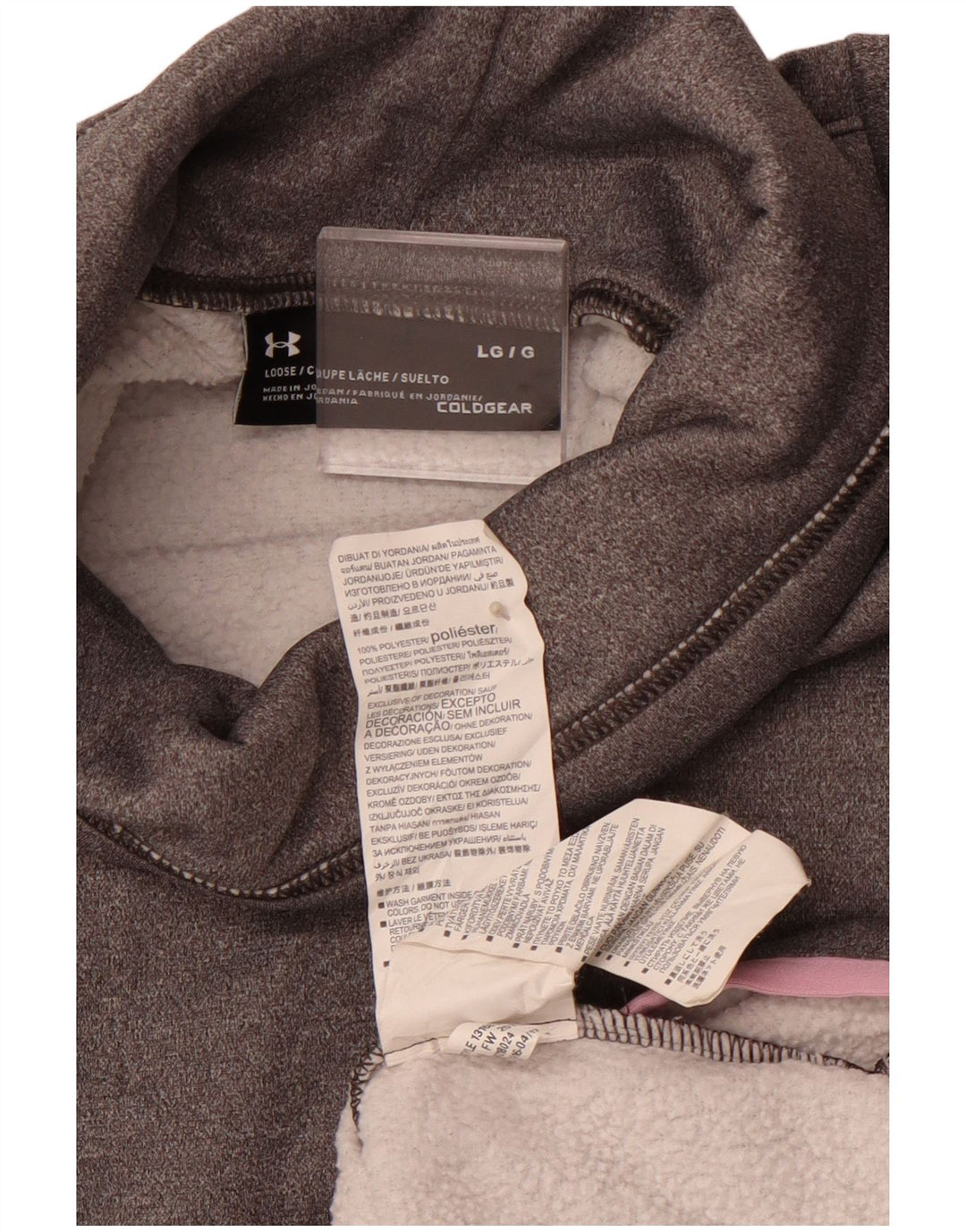 UNDER ARMOUR Sudadera con gráfico Cold Gear para mujer, jersey, Reino Unido 40, grande, gris