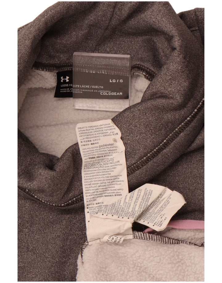 UNDER ARMOUR Sudadera con gráfico Cold Gear para mujer, jersey, Reino Unido 40, grande, gris