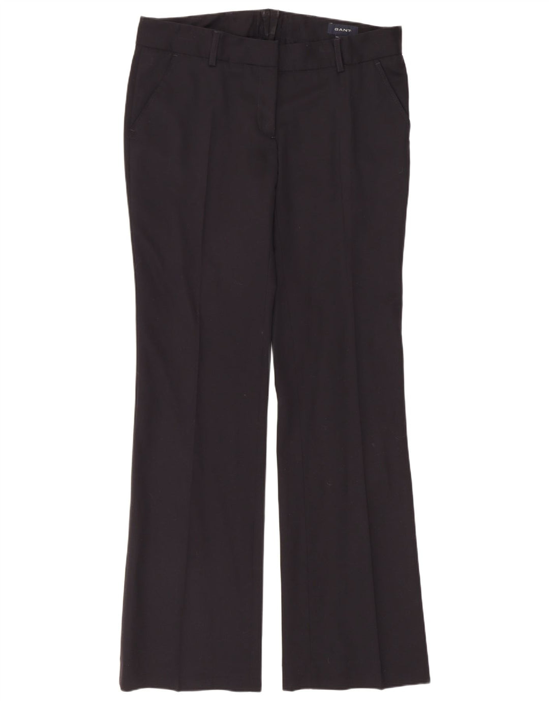 Gant Pantalones de traje con corte de bota para mujer UK 12 Medium W34 L33 Lana negra