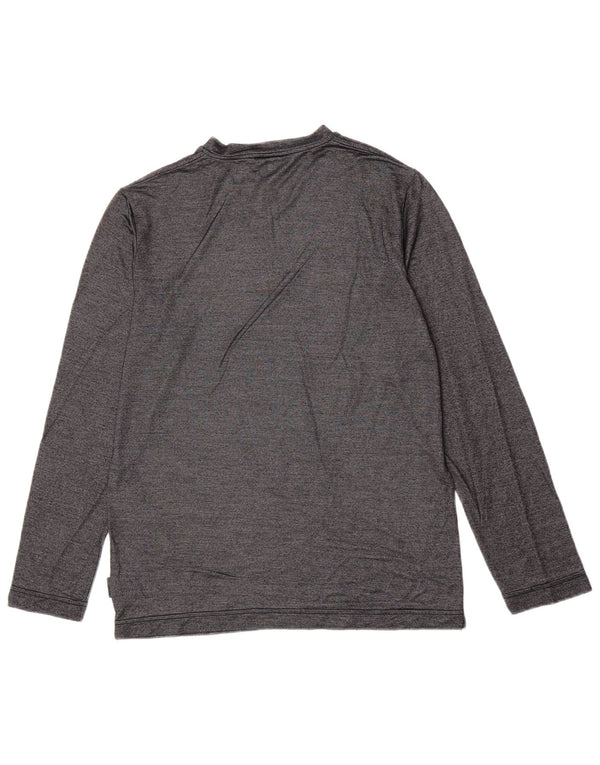 Versace Top Manga Larga Viscosa Moteada Gris Pequeño |