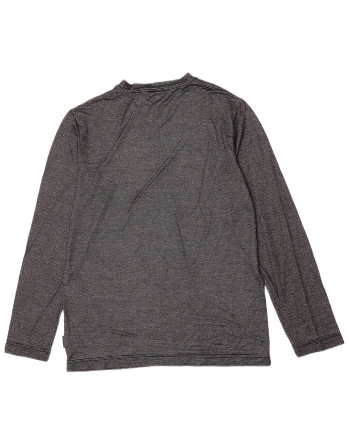 Versace Top Manga Larga Viscosa Moteada Gris Pequeño |