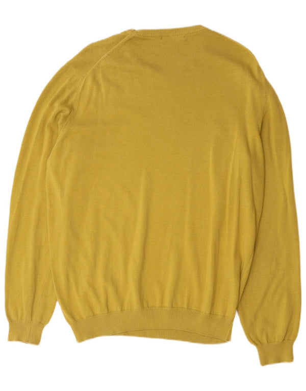 Massimo Dutti Jersey Hombre con Cuello Barco 2XL Amarillo