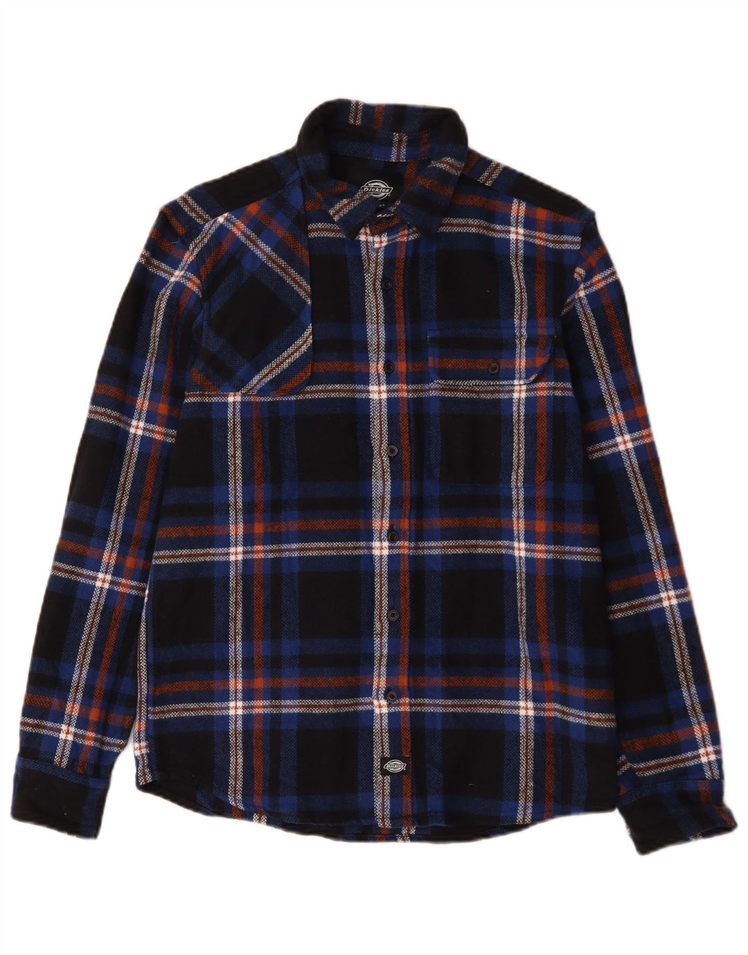 Dickies Camisa De Franela Para Hombre Algodón A Cuadros Azul Marino Pequeño
