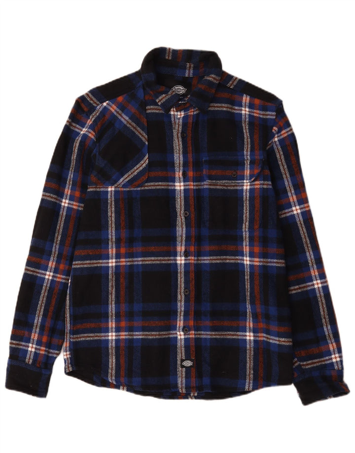 Dickies Camisa De Franela Para Hombre Algodón A Cuadros Azul Marino Pequeño