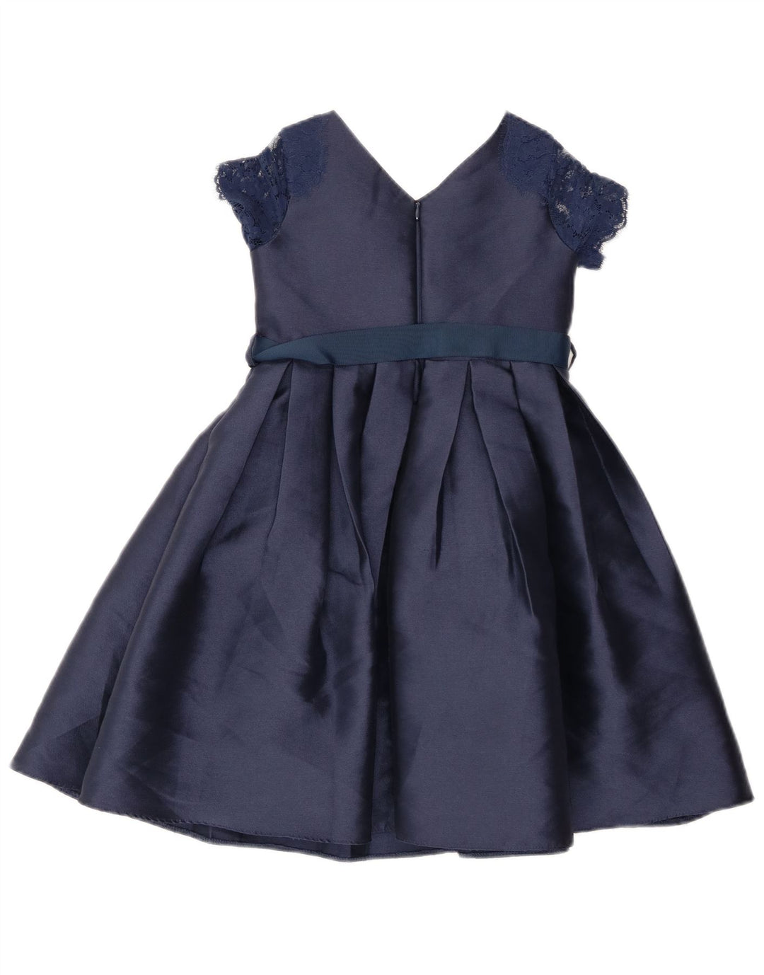 MONSOON Vestido Evasé para Niña 9-10 Años Azul Marino Floral Poliéster