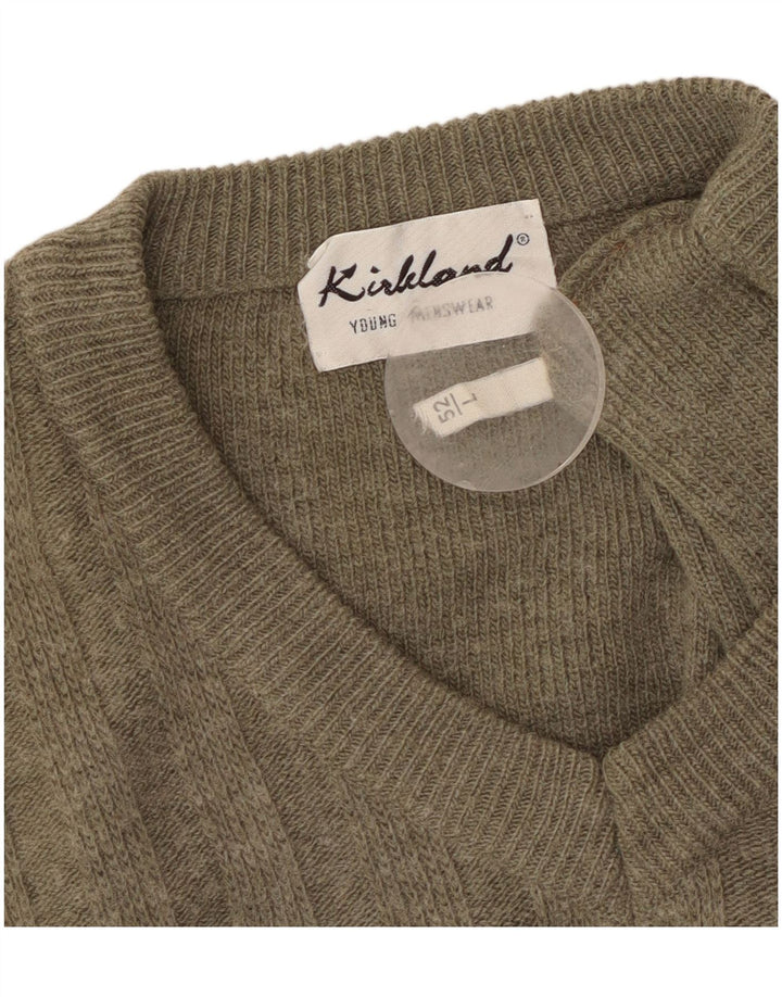 KIRKLAND Camiseta sin mangas para hombre IT 52 Large Khaki Colourblock