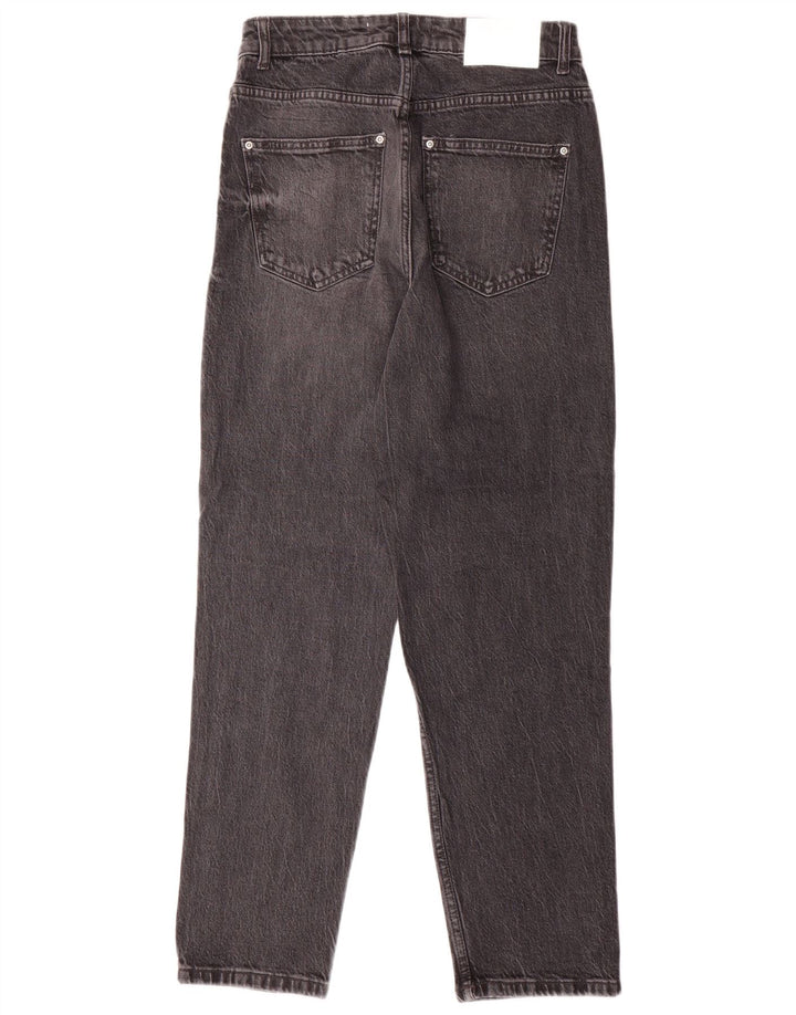 ZARA Mujer Vaqueros Slim EU 36 XS W26 L28 Gris
