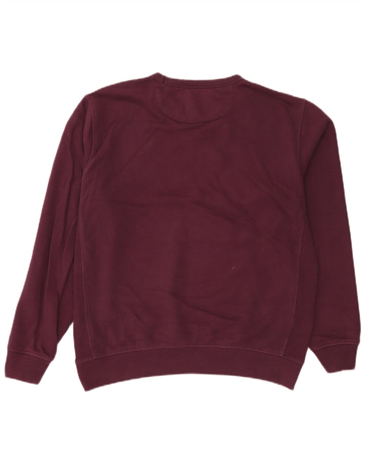 Penguin Hombre Sudadera Jumper Medium Borgoña Algodón
