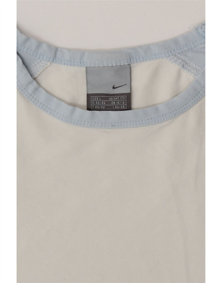 Nike - Camiseta de manga larga para mujer, talla 40/40, talla grande, color blanco