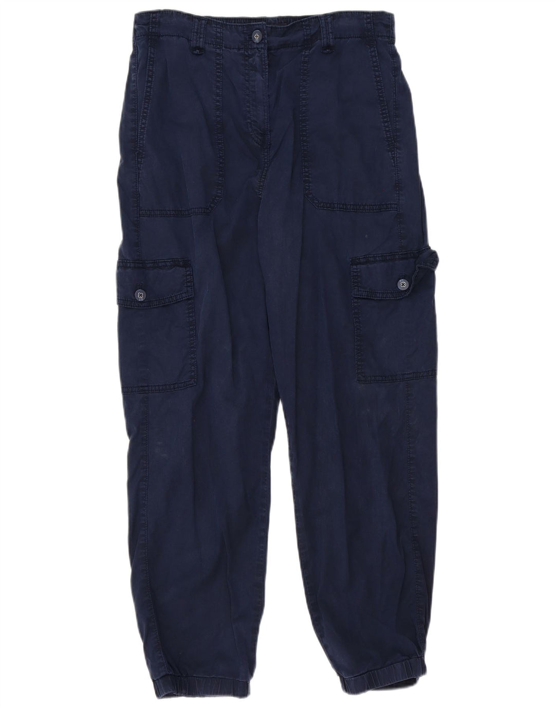 Marks & Spencer Pantalones cargo para mujer UK 12 Medium W32 L27 Azul marino