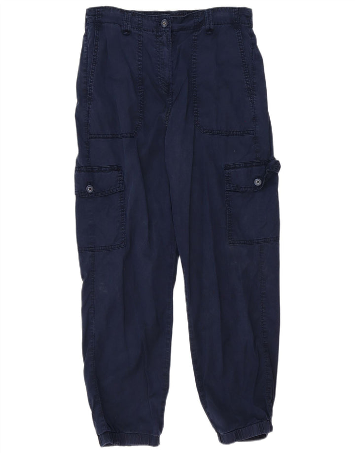 Marks & Spencer Pantalones cargo para mujer UK 12 Medium W32 L27 Azul marino