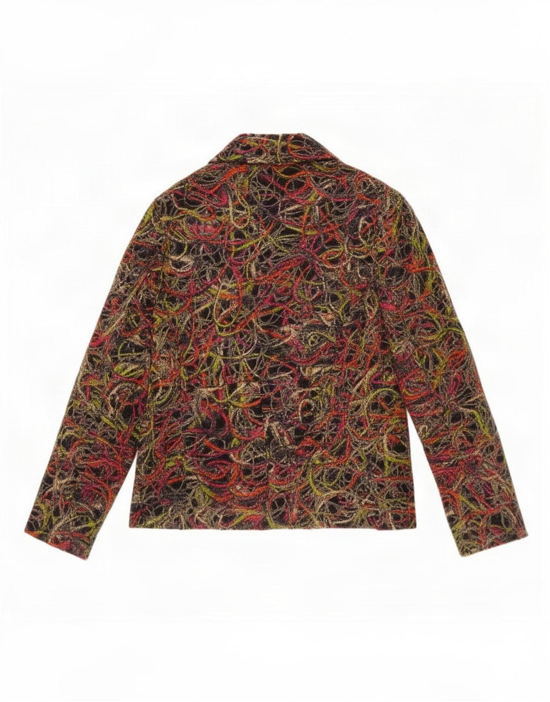 Gai Mattiolo - Chaqueta tipo blazer para mujer, diseño abstracto, talla 40, talla M, multicolor