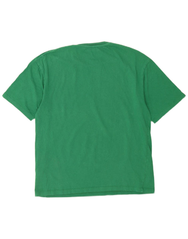 Jack & Jones Hombre Camiseta Gráfica Top Small Verde Algodón