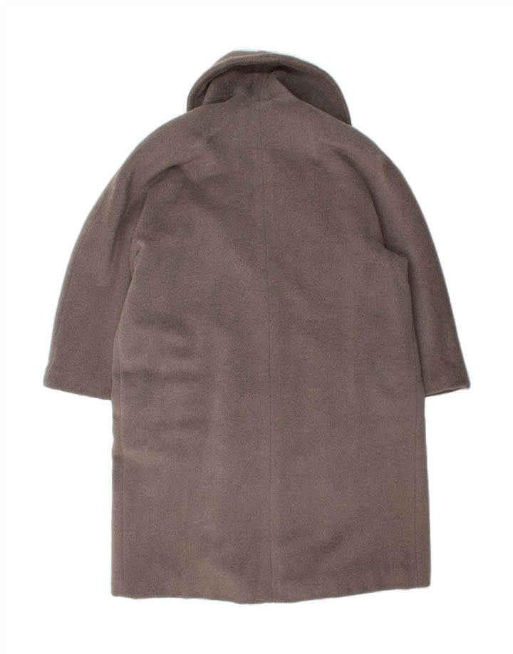 VINTAGE Abrigo abierto de gran tamaño para mujer IT 44 Lana de alpaca gris medio