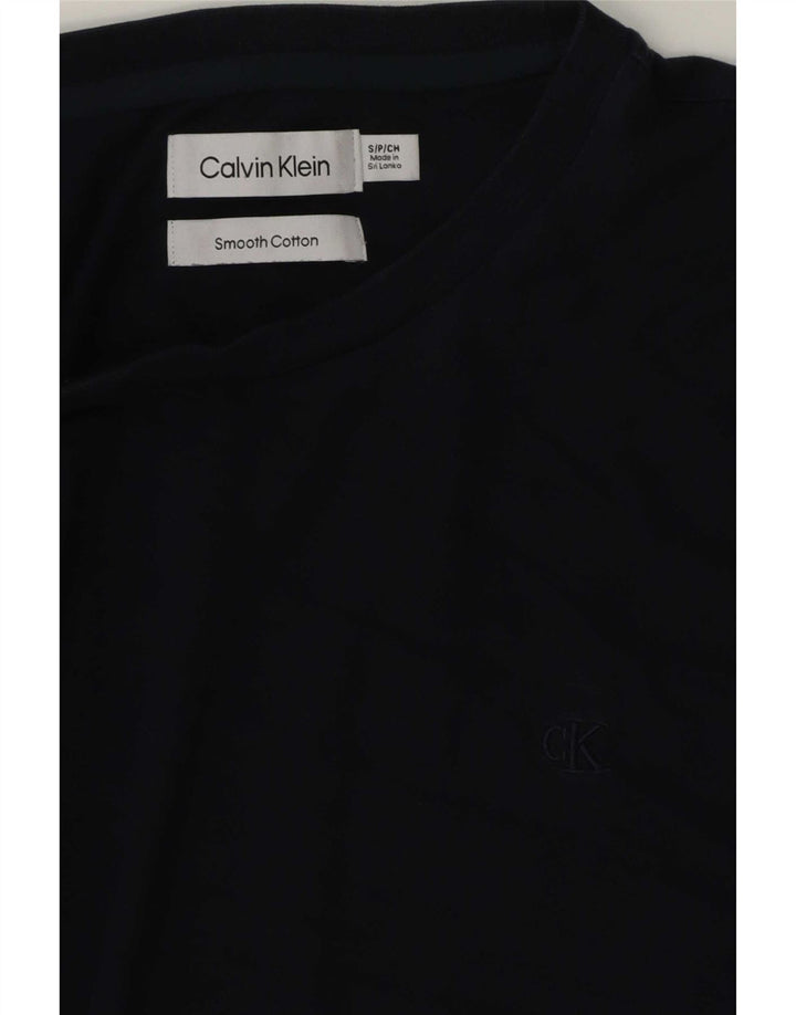 Calvin Klein - Camiseta para hombre, talla pequeña, algodón azul marino