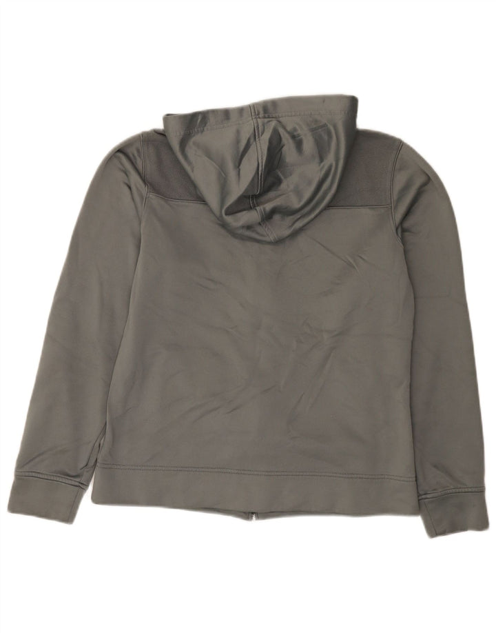 Reebok Sudadera con capucha y cremallera para mujer UK 14 Poliéster gris medio