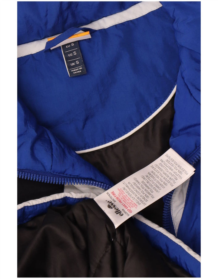 Ellesse Chaqueta cortavientos para hombre UK 36 Small Azul Colorblock Poliamida
