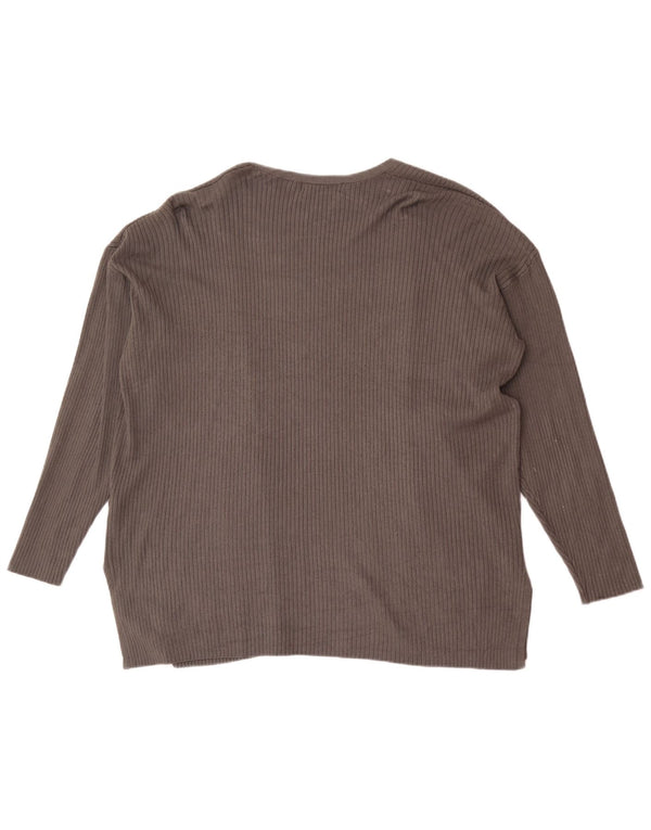 Marks & Spencer Suéter tipo cárdigan de ajuste relajado para mujer Reino Unido 44 Gris grande