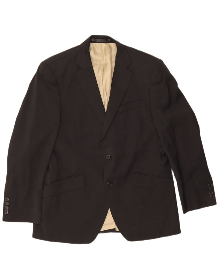 Marks & Spencer Chaqueta tipo blazer con 2 botones para hombre, talla M, color negro
