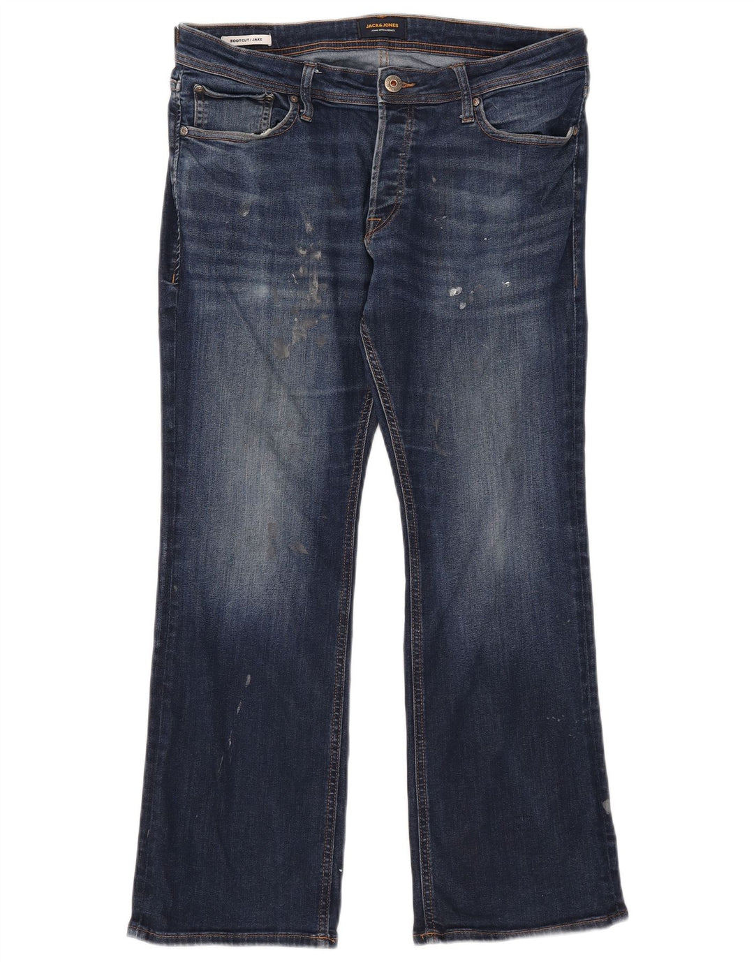 Jack & Jones Jake Bootcut Jeans para hombre W34 L30 Algodón azul marino