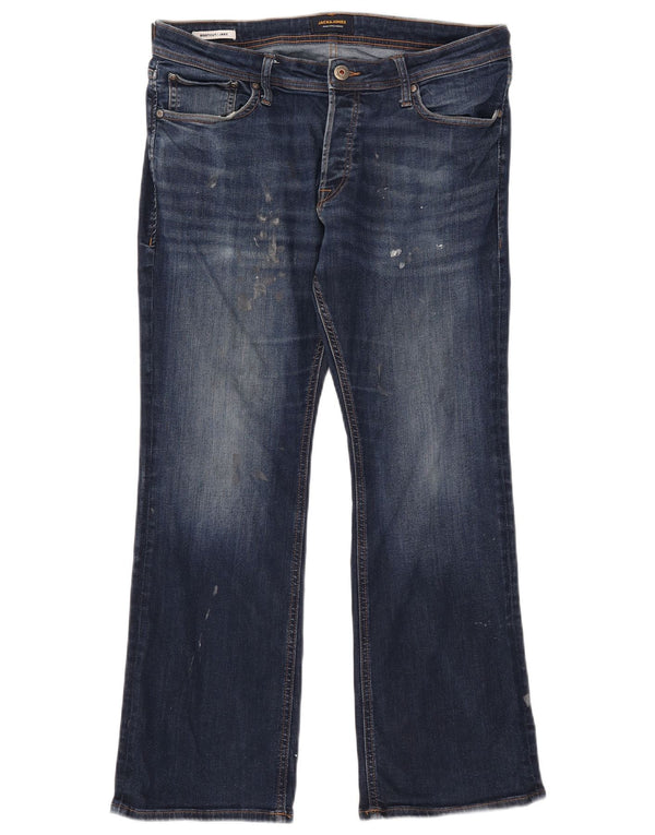 Jack & Jones Jake Bootcut Jeans para hombre W34 L30 Algodón azul marino