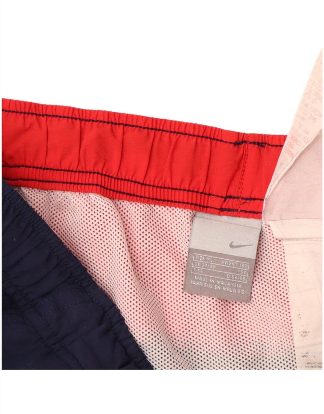 NIKE Pantalones cortos deportivos para hombre XL Azul marino Colorblock